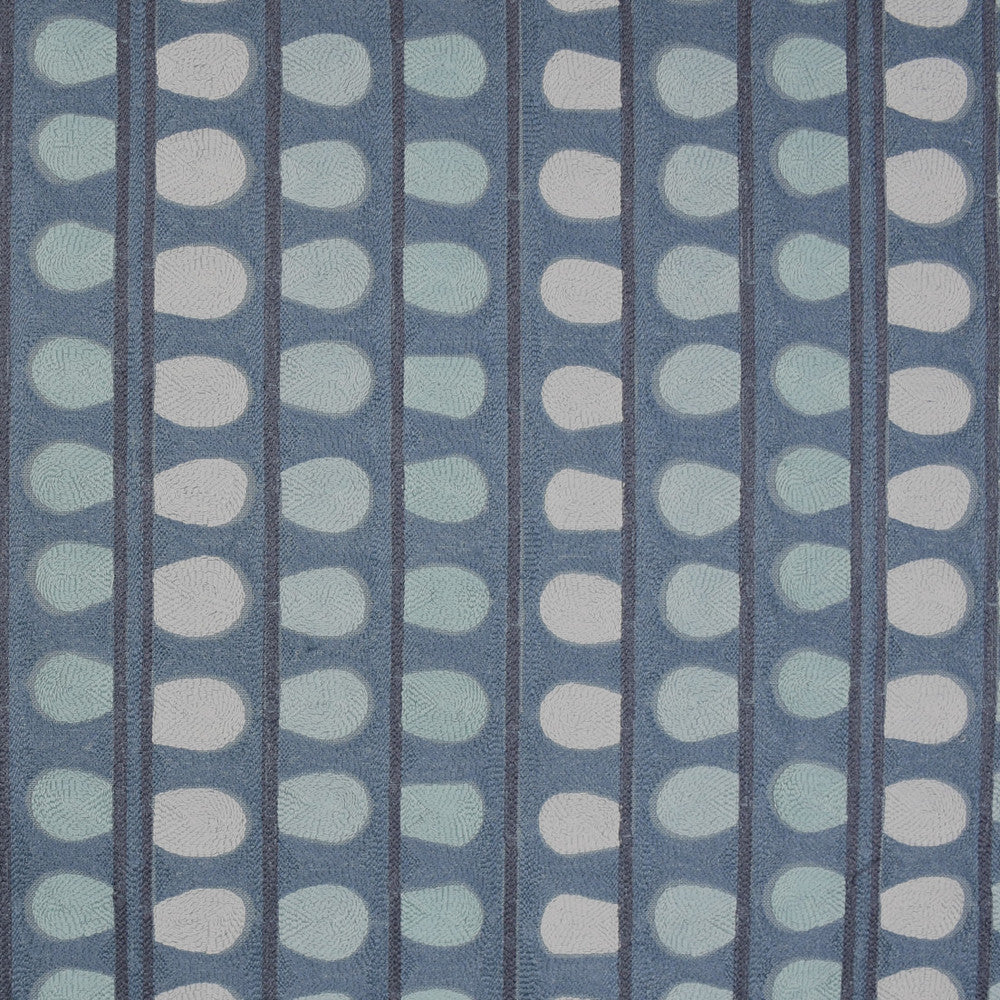 S3125 Storm by Greenhouse Designer Fabric 70% Viscose, 30% Linen With 100% Cotton Embroidery INDIA 9,000 </p><p>Repeat: 10.5" H, 6" V 53" - Swanky Fabrics -