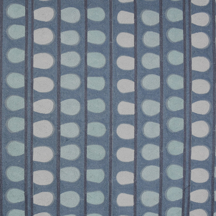 S3125 Storm by Greenhouse Designer Fabric 70% Viscose, 30% Linen With 100% Cotton Embroidery INDIA 9,000 </p><p>Repeat: 10.5" H, 6" V 53" - Swanky Fabrics -