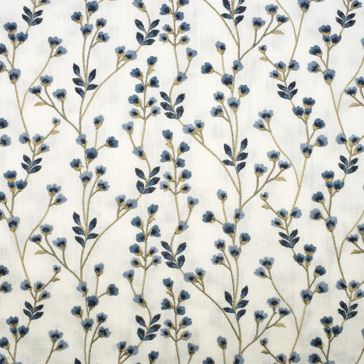 S3141 Bluebell by Greenhouse Designer Fabric 73% Cotton, 27% Polyester With 100% Rayon Embroidery INDIA 9,000 </p><p>Repeat: 13.5" H, 6.25" V 54" - Swanky Fabrics -