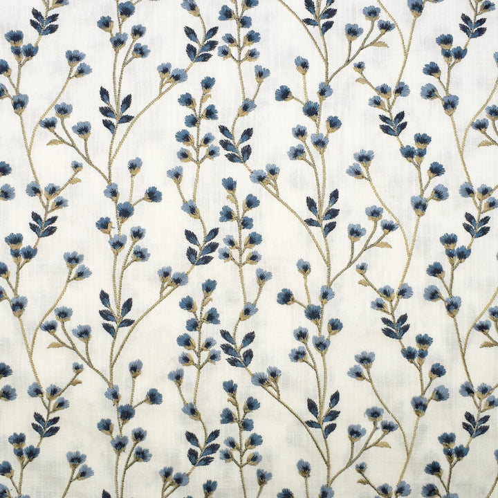 S3141 Bluebell by Greenhouse Designer Fabric 73% Cotton, 27% Polyester With 100% Rayon Embroidery India 9,000 double rubs </p><p>Repeat: 13.5" H, 6.25" V 54" - Swanky Fabrics -