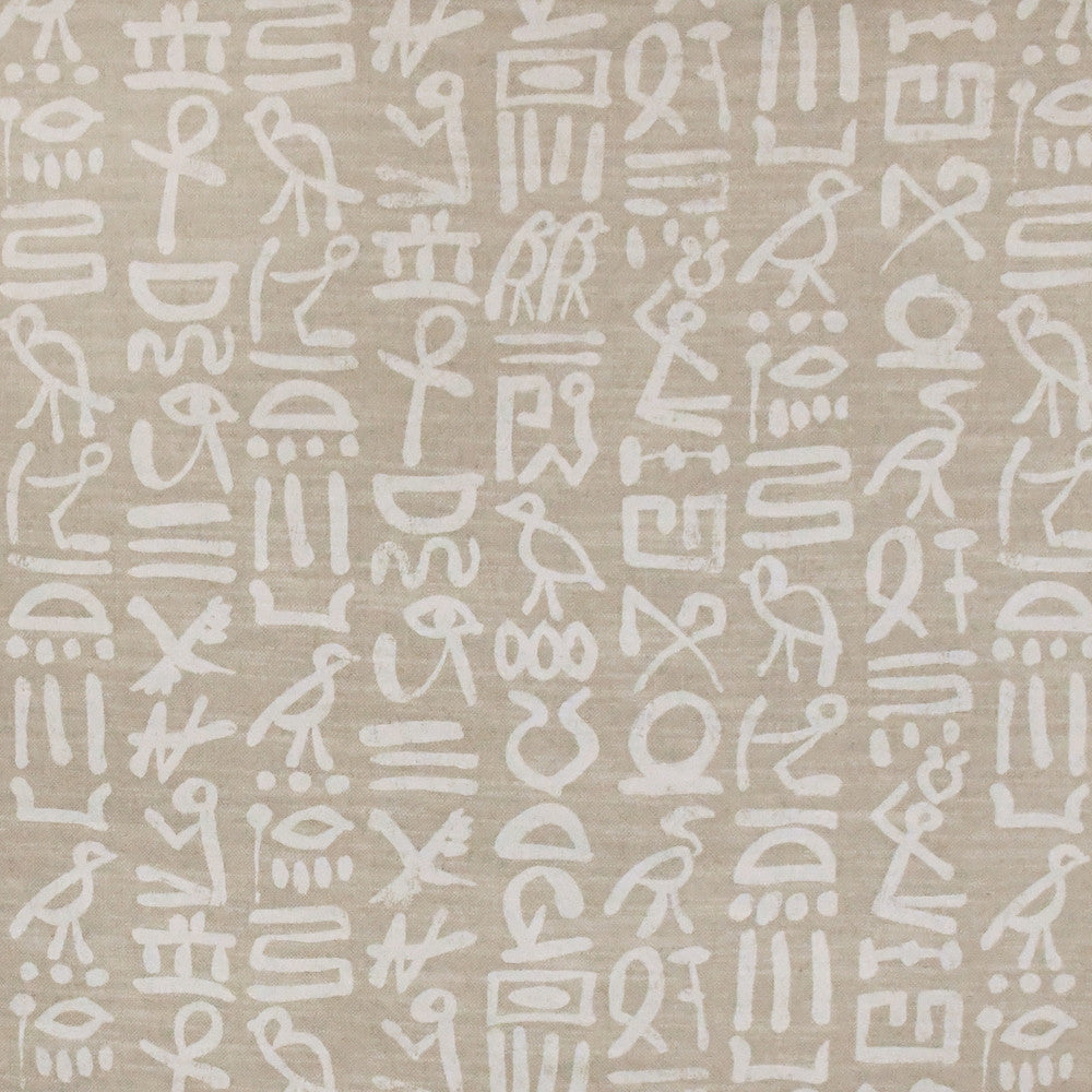 S3163 Chalk by Greenhouse Designer Fabric M03: Memos by Color 75% Cotton, 25% Linen Pakistan 30,000 double rubs </p><p>Repeat: 27" H, 27" V 54" - Swanky Fabrics -
