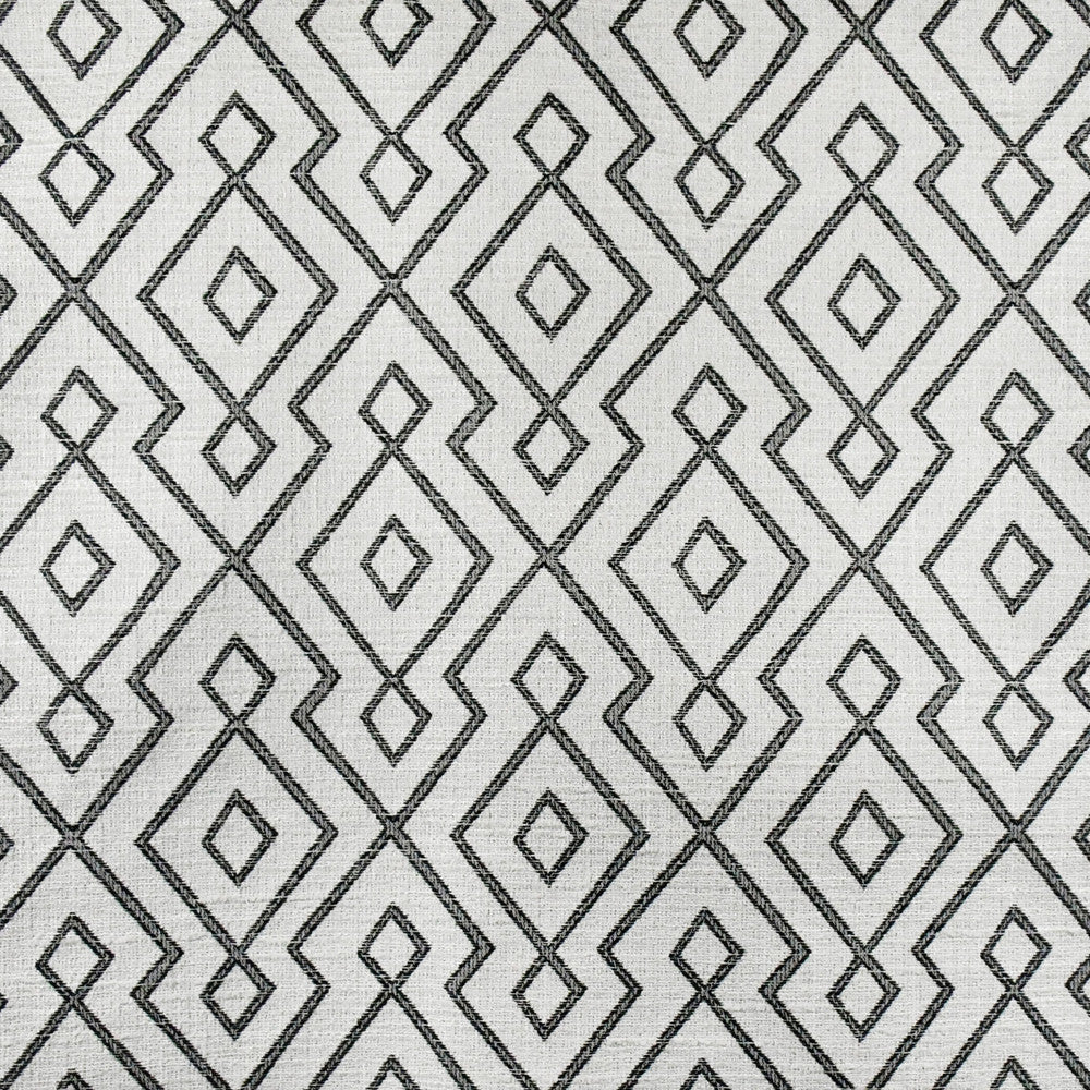 S3166 Ebony/Ivory by Greenhouse Designer Fabric M03: Memos by Color 100% Polyester China 45,000 double rubs </p><p>Repeat: 7.25" H, 12.375" V 58" - Swanky Fabrics -