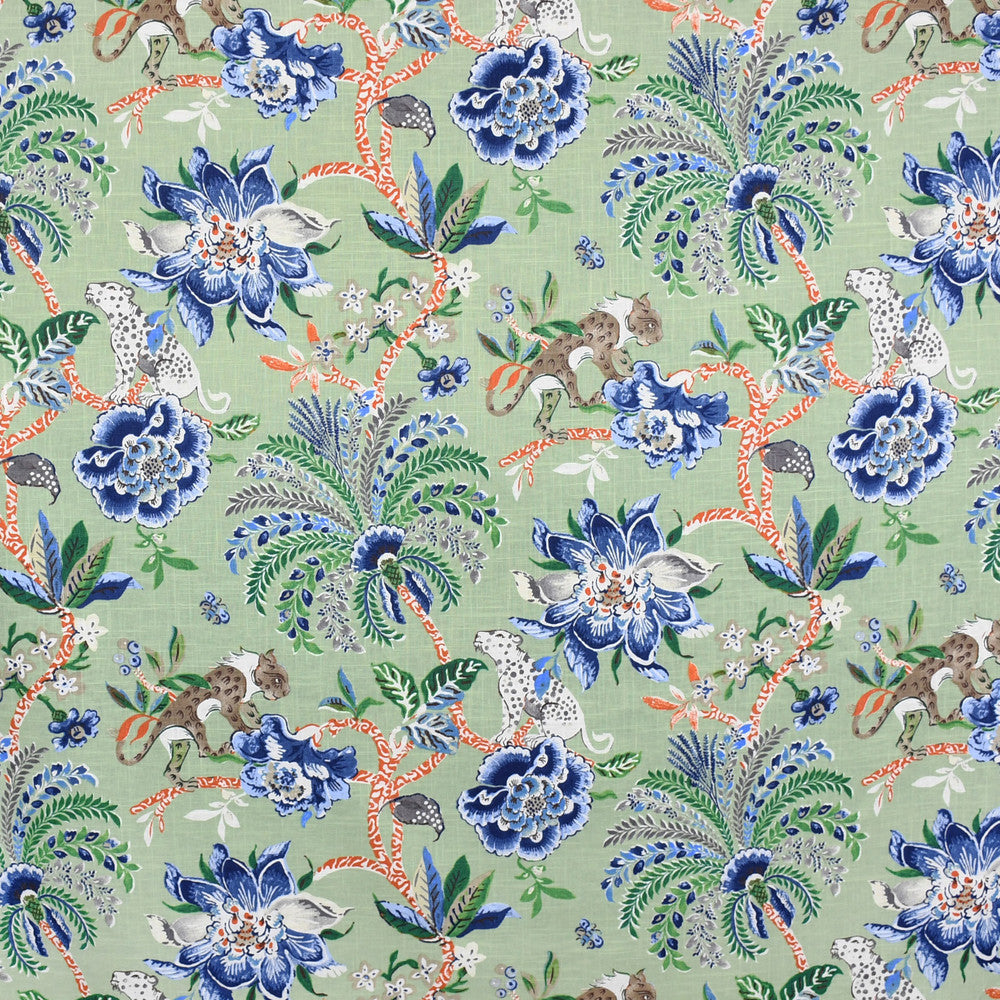 S3180 Endive by Greenhouse Designer Fabric M03: Memos by Color 55% Linen, 45% Cotton China 27,000 double rubs </p><p>Repeat: 13.5" H, 25.25" V 54" - Swanky Fabrics -