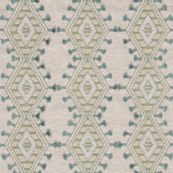 S3182 Greenery by Greenhouse Designer Fabric 71% Polyester, 29% Cotton With 100% Polyester Embroidery INDIA 9,000 </p><p>Repeat: 6.5" H, 6.25" V 52" - Swanky Fabrics -