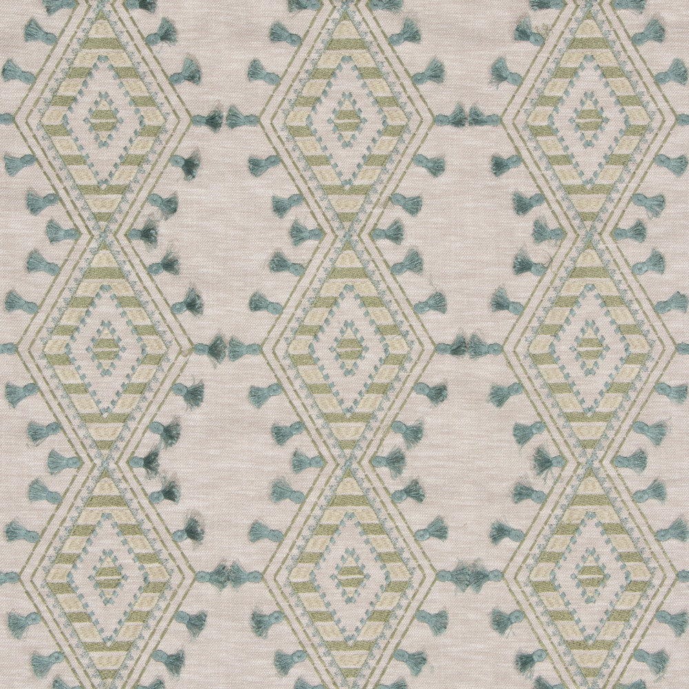 S3182 Greenery by Greenhouse Designer Fabric 71% Polyester, 29% Cotton With 100% Polyester Embroidery India 9,000 double rubs </p><p>Repeat: 6.5" H, 6.25" V 52" - Swanky Fabrics -
