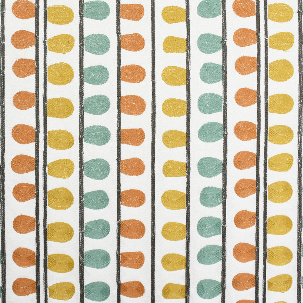 S3210 Agate by Greenhouse Designer Fabric M03: Memos by Color 70% Viscose, 30% Linen With 100% Cotton Embroidery India 9,000 double rubs </p><p>Repeat: 10.5" H, 6" V 53" - Swanky Fabrics -