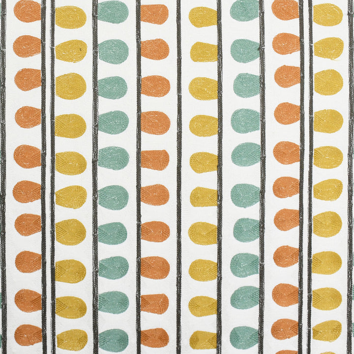 S3210 Agate by Greenhouse Designer Fabric M03: Memos by Color 70% Viscose, 30% Linen With 100% Cotton Embroidery India 9,000 double rubs </p><p>Repeat: 10.5" H, 6" V 53" - Swanky Fabrics -