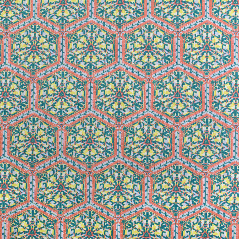 S3446 Garden by Greenhouse Designer Fabric 85% Cotton, 15% Linen Pakistan 24,000 double rubs </p><p>Repeat: 7.71" H, 12.625" V 54" - Swanky Fabrics -