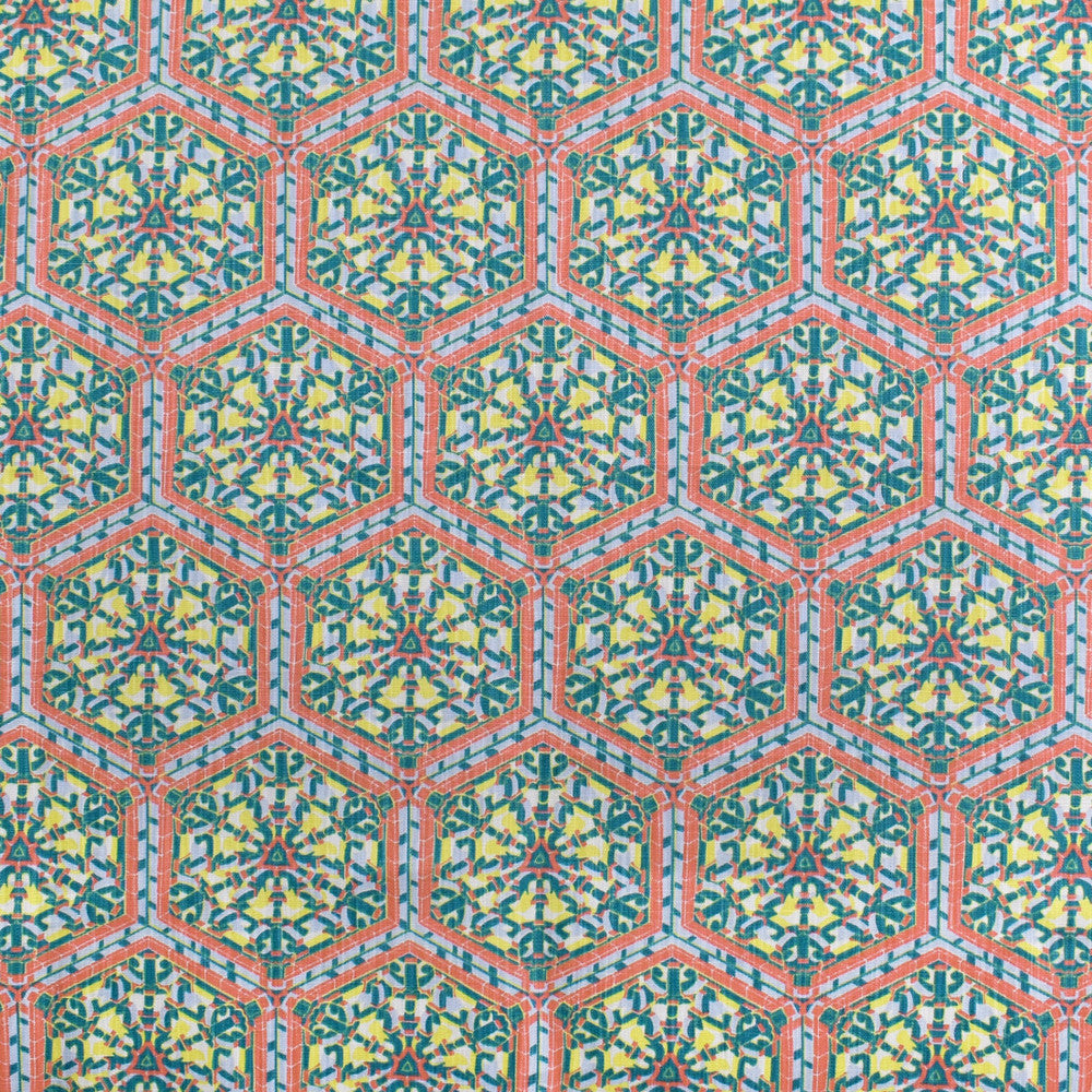 S3446 Garden by Greenhouse Designer Fabric 85% Cotton, 15% Linen PAKISTAN 24,000 </p><p>Repeat: 7.71" H, 12.625" V 54" - Swanky Fabrics -