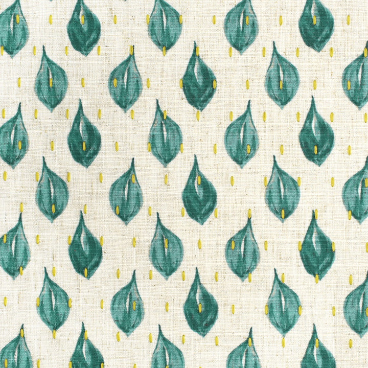 S3613 Turquoise by Greenhouse Designer Fabric 96% Polyester, 4% Linen China 18,000 </p><p>Repeat: 7" H, 3.25" V 57" - Swanky Fabrics -