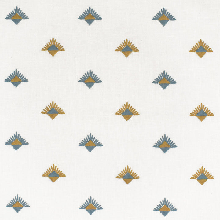 S3618 Turquoise by Greenhouse Designer Fabric 73% Polyester, 27% Cotton With 100% Polyester Embroidery India 9,000 double rubs </p><p>Repeat: 3.75" H, 3" V 54" - Swanky Fabrics -