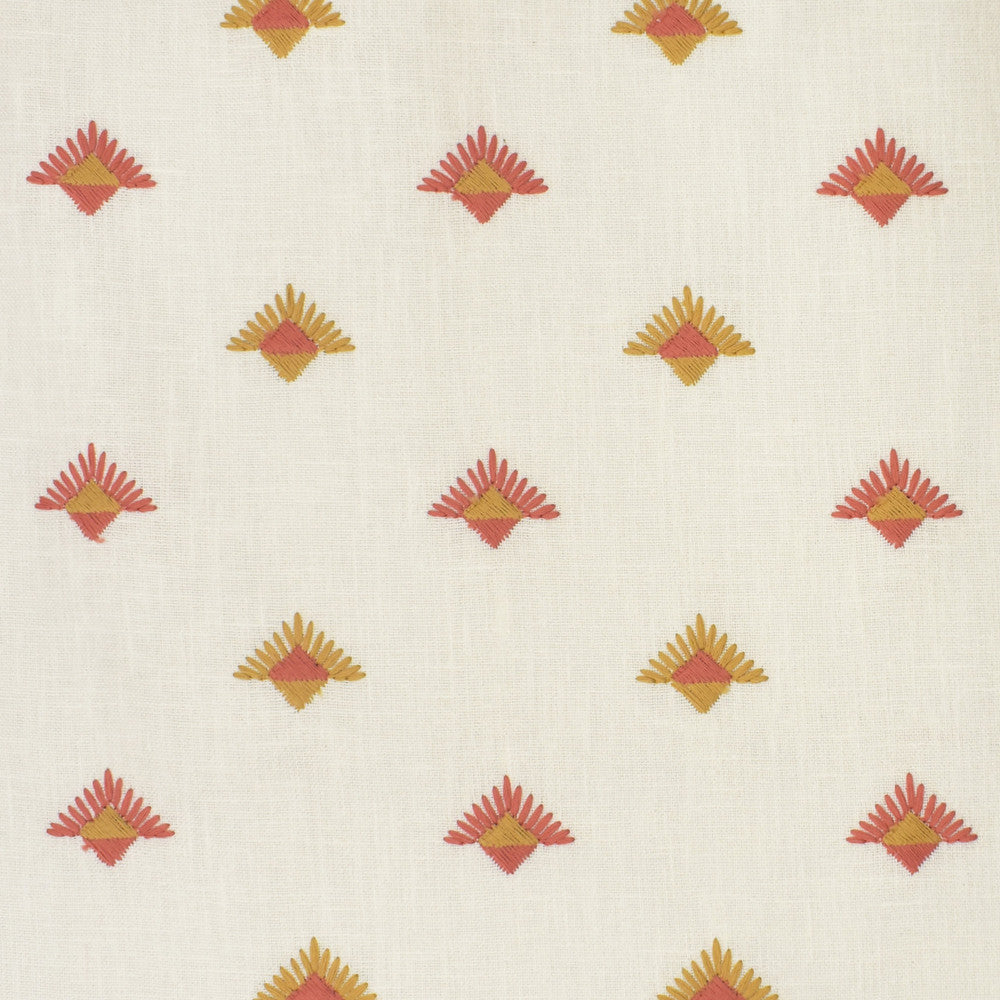 S3626 Rose by Greenhouse Designer Fabric M05: Memos by Color 73% Polyester, 27% Cotton With 100% Polyester Embroidery India 9,000 double rubs </p><p>Repeat: 3.75" H, 3" V 54" - Swanky Fabrics -