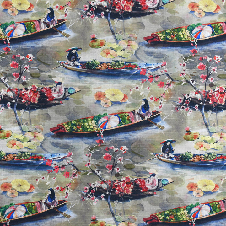 S3638 Spice by Greenhouse Designer Fabric M05: Memos by Color 95% Polyester, 5% Linen China 53,000 double rubs </p><p>Repeat: 28" H, 27" V 58" - Swanky Fabrics -