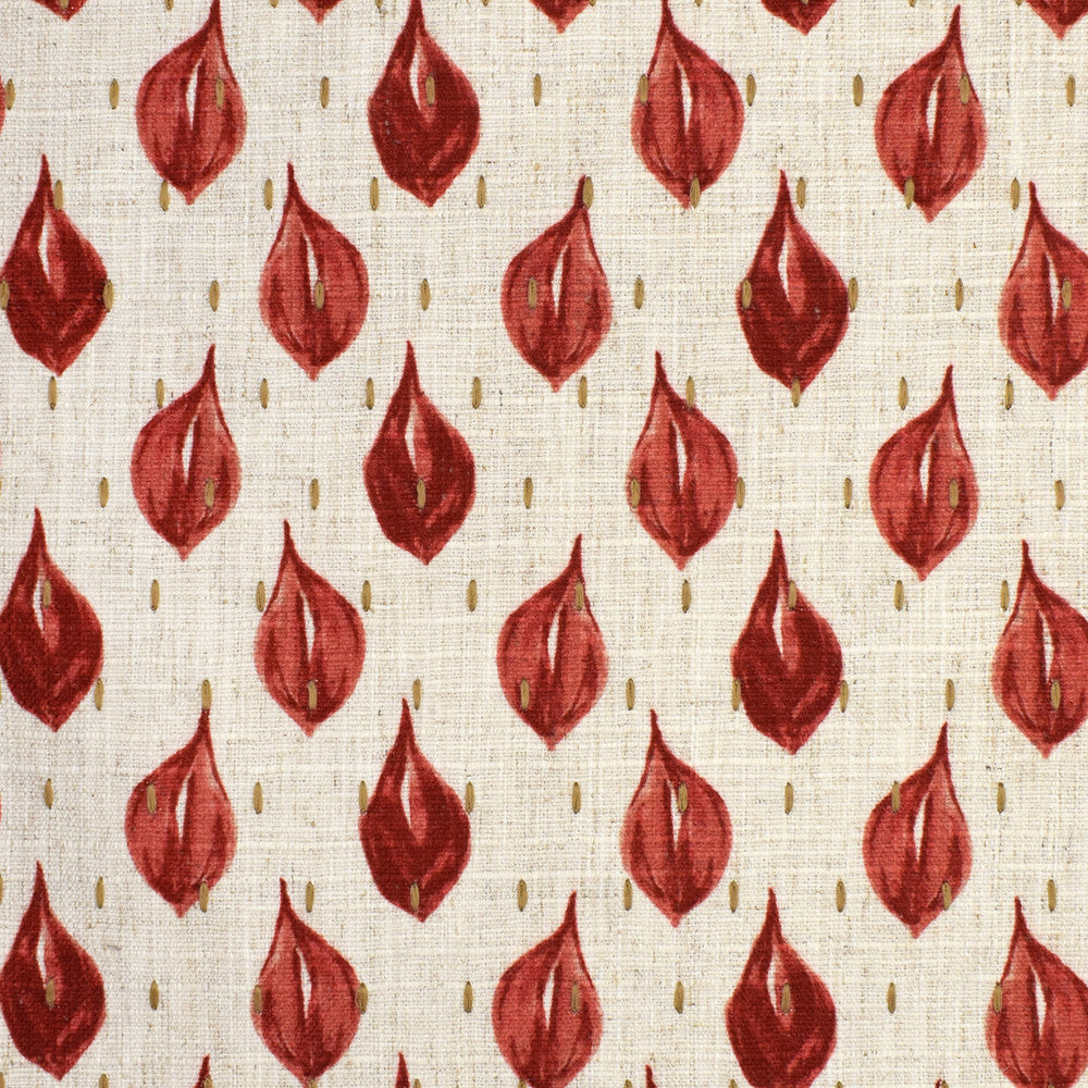 S3644 Coral by Greenhouse Designer Fabric 96% Polyester, 4% Linen China 18,000 double rubs </p><p>Repeat: 7" H, 3.25" V 57" - Swanky Fabrics -