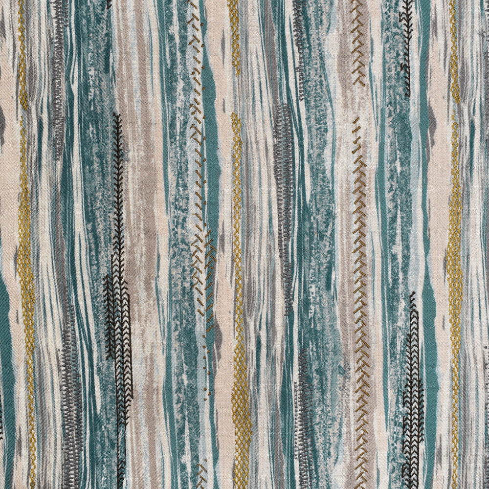 S3648 Latitude by Greenhouse Designer Fabric 90% Polyester, 5% Linen, 5% Rayon With 100% Rayon Embroidery China 9,000 double rubs </p><p>Repeat: 13.5" H, 13.25" V 58" - Swanky Fabrics -