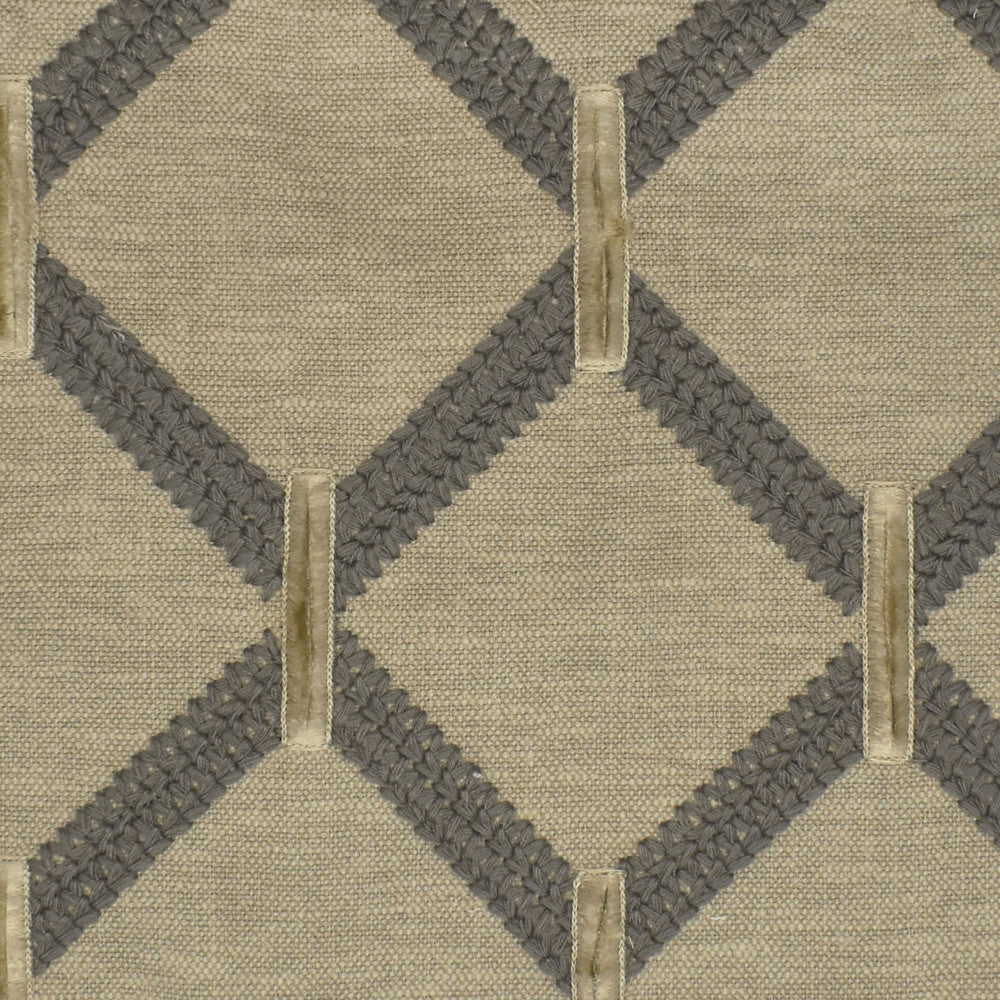 S3833 Fog by Greenhouse Designer Fabric 71% Polyester, 29% Cotton With 100% Viscose Embroidery India 9,000 double rubs </p><p>Repeat: 6.4" H, 6.4" V 52" - Swanky Fabrics -