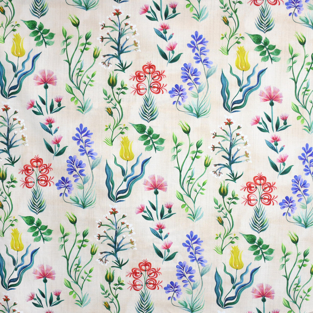 S3878 Parchment by Greenhouse Designer Fabric 90% Cotton, 10% Linen Pakistan 12,000 double rubs </p><p>Repeat: 13.5" H, 25.25" V 54" - Swanky Fabrics -