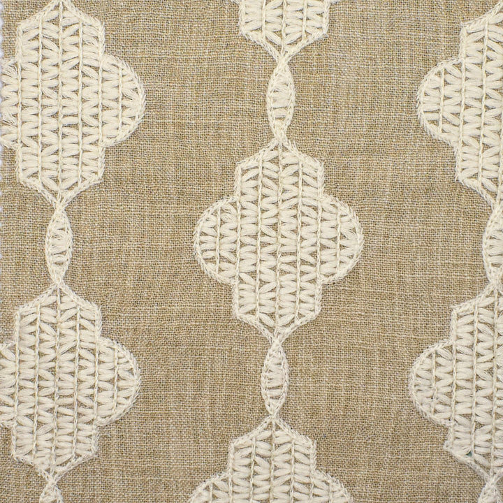 S3896 Pearl by Greenhouse Designer Fabric S52: Oyster 72% Polyester, 28% Cationic With 100% Viscose Embroidery India 9,000 double rubs </p><p>Repeat: 7.4" H, 4.7" V 52" - Swanky Fabrics -