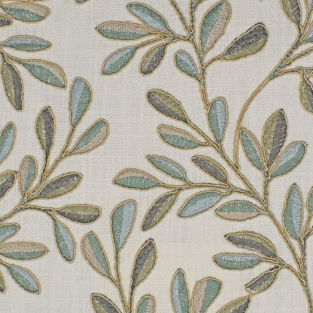 S3941 Seaglass by Greenhouse Designer Fabric 72% Polyester, 28% Cationic With 100% Viscose Cable Cord, 70% Cotton, 30% Polyester Embroidery India 9,000 double rubs </p><p>Repeat: 10.4" H, 9.4" V 52" - Swanky Fabrics -