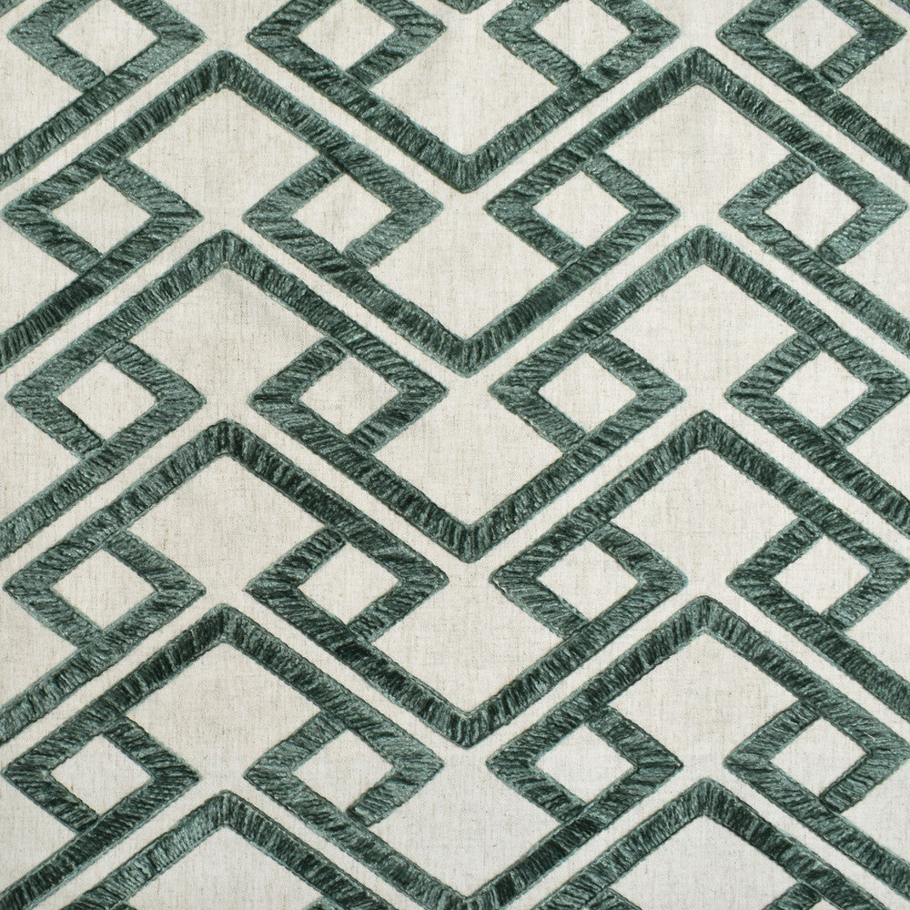 S3948 Aloe by Greenhouse Designer Fabric 68% Polyester, 21% Linen, 11% Cotton With 100% Polyester Embroidery India 9,000 double rubs </p><p>Repeat: 10.9" H, 4.1" V 54" - Swanky Fabrics -