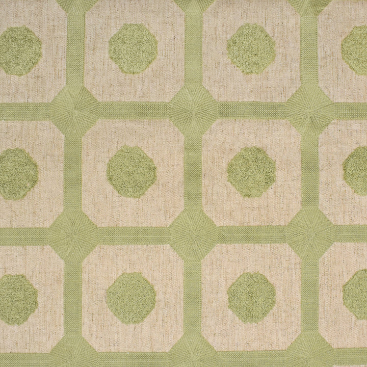 S3953 Sage by Greenhouse Designer Fabric 68% Polyester, 21% Linen, 11% Cotton With 100% Cotton Embroidery India 9,000 </p><p>Repeat: 4.5" H, 4.7" V 52" - Swanky Fabrics -