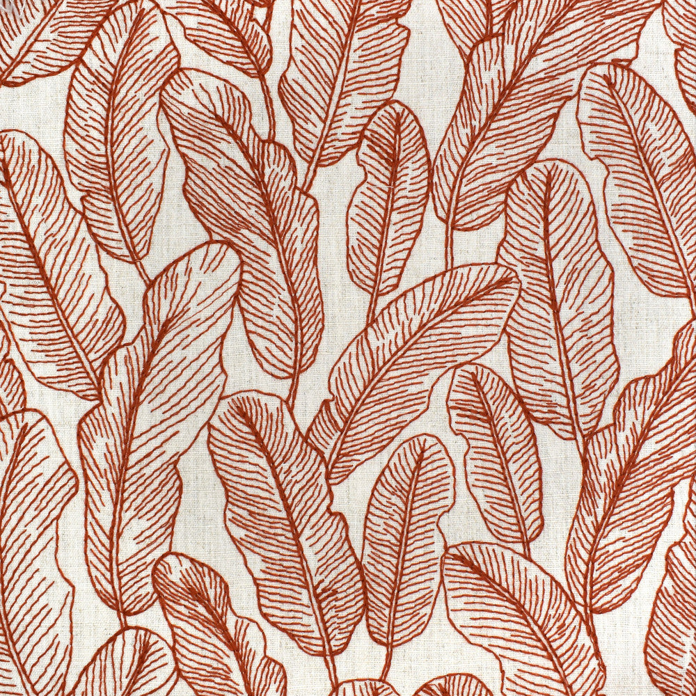 S3975 Rust by Greenhouse Designer Fabric 92% Polyester, 8% Linen India 50,000 double rubs </p><p>Repeat: 17" H, 15.5" V 51" - Swanky Fabrics -