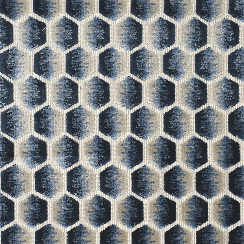 S3982 Waves by Greenhouse Designer Fabric 51% Polyester, 49% Viscose India 50,000 double rubs </p><p>Repeat: 1.5" H, 2.75" V 54" - Swanky Fabrics -