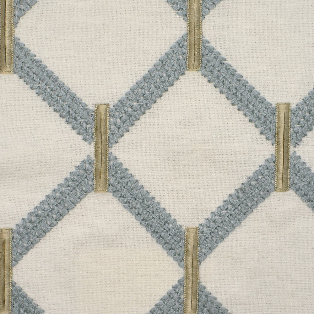 S3983 Sky by Greenhouse Designer Fabric 71% Polyester, 29% Cotton With 100% Viscose Embroidery India 9,000 double rubs </p><p>Repeat: 6.4" H, 6.4" V 52" - Swanky Fabrics -