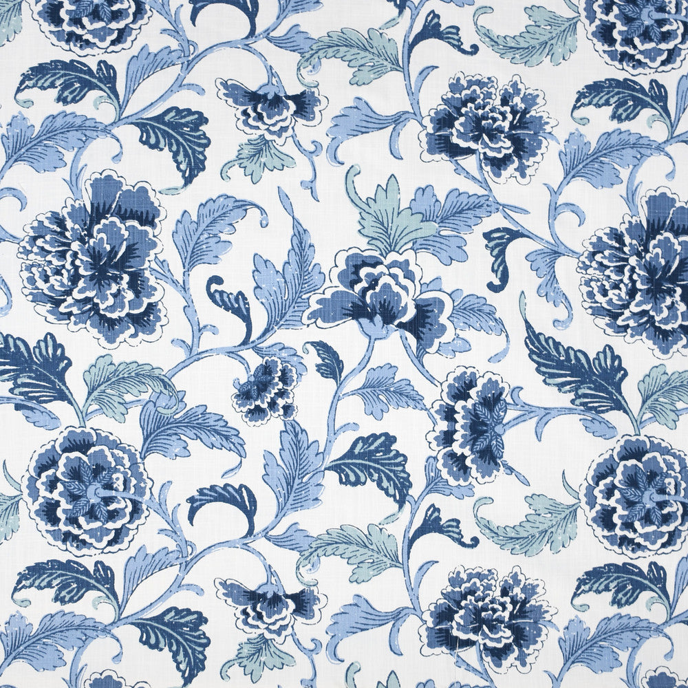 S3996 Indigo by Greenhouse Designer Fabric 55% Cotton, 45% Polyester China 15,000 double rubs </p><p>Repeat: 27.5" H, 24.5" V 56" - Swanky Fabrics -