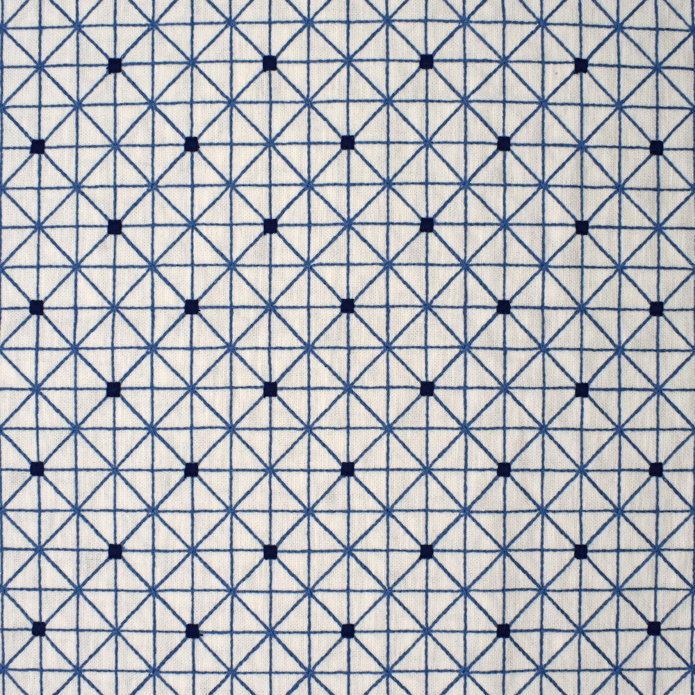 S4008 Porcelain by Greenhouse Designer Fabric 71% Polyester, 29% Cotton With 100% Viscose Embroidery India 9,000 double rubs </p><p>Repeat: 3.25" H, 3.2" V 52" - Swanky Fabrics -