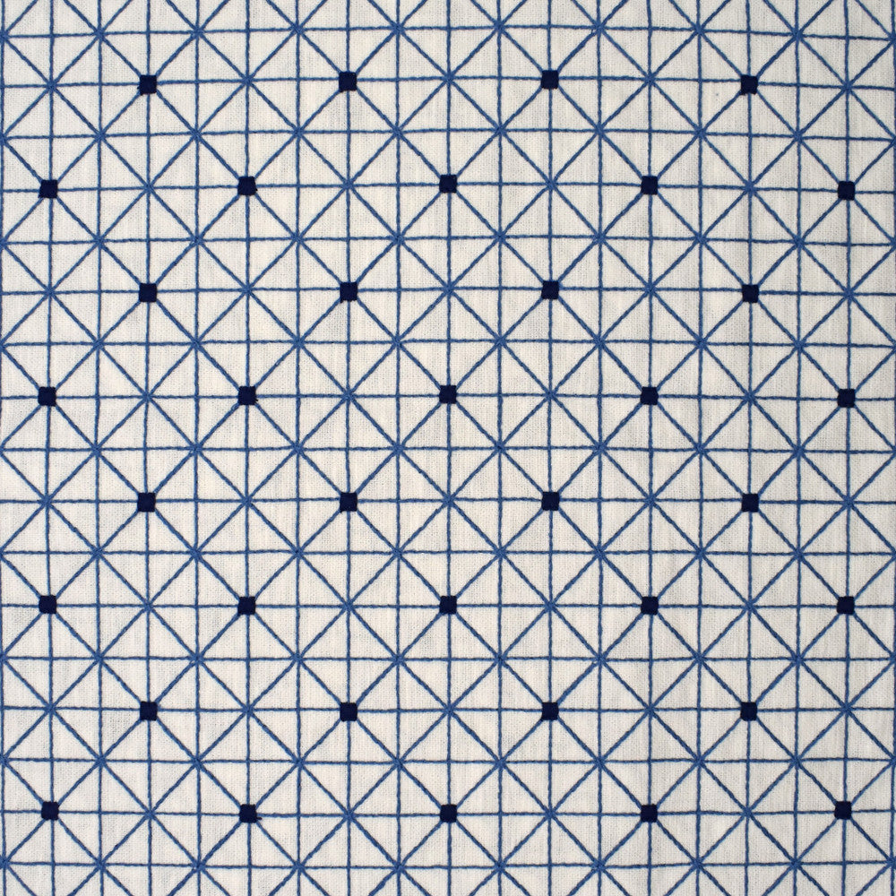 S4008 Porcelain by Greenhouse Designer Fabric 71% Polyester, 29% Cotton With 100% Viscose Embroidery India 9,000 </p><p>Repeat: 3.25" H, 3.2" V 52" - Swanky Fabrics -