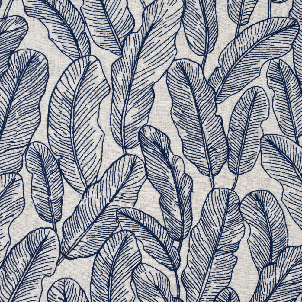S4018 Denim by Greenhouse Designer Fabric 92% Polyester, 8% Linen India 50,000 double rubs </p><p>Repeat: 17" H, 15.5" V 51" - Swanky Fabrics -