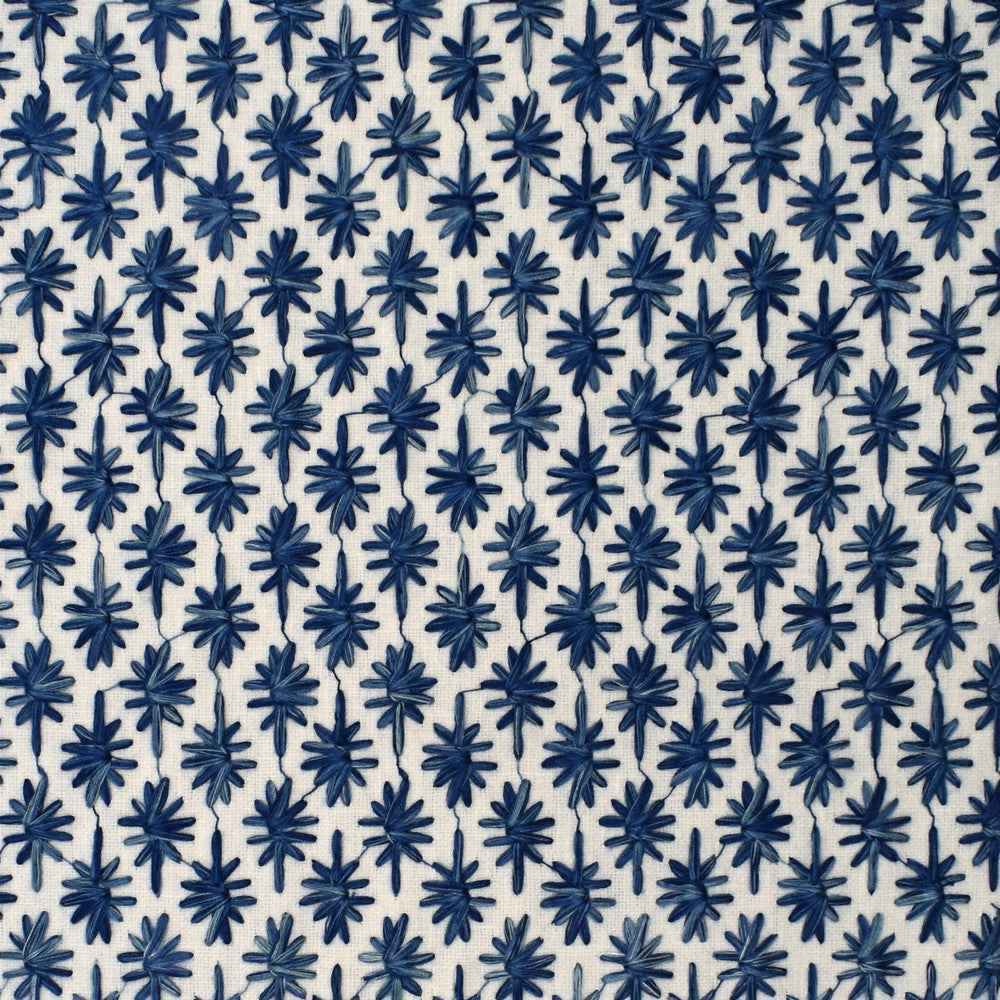 S4024 Porcelain by Greenhouse Designer Fabric 50% Polyester, 50% Cotton With 100% Viscose Embroidery India 9,000 double rubs </p><p>Repeat: 1.1" H, 1.2" V 52" - Swanky Fabrics -