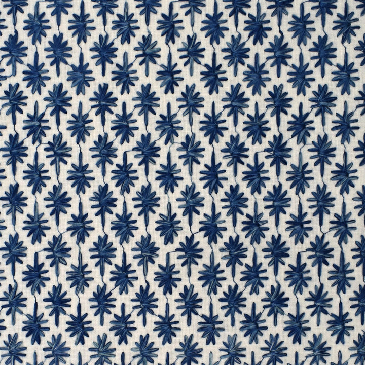 S4024 Porcelain by Greenhouse Designer Fabric 50% Polyester, 50% Cotton With 100% Viscose Embroidery India 9,000 </p><p>Repeat: 1.1" H, 1.2" V 52" - Swanky Fabrics -