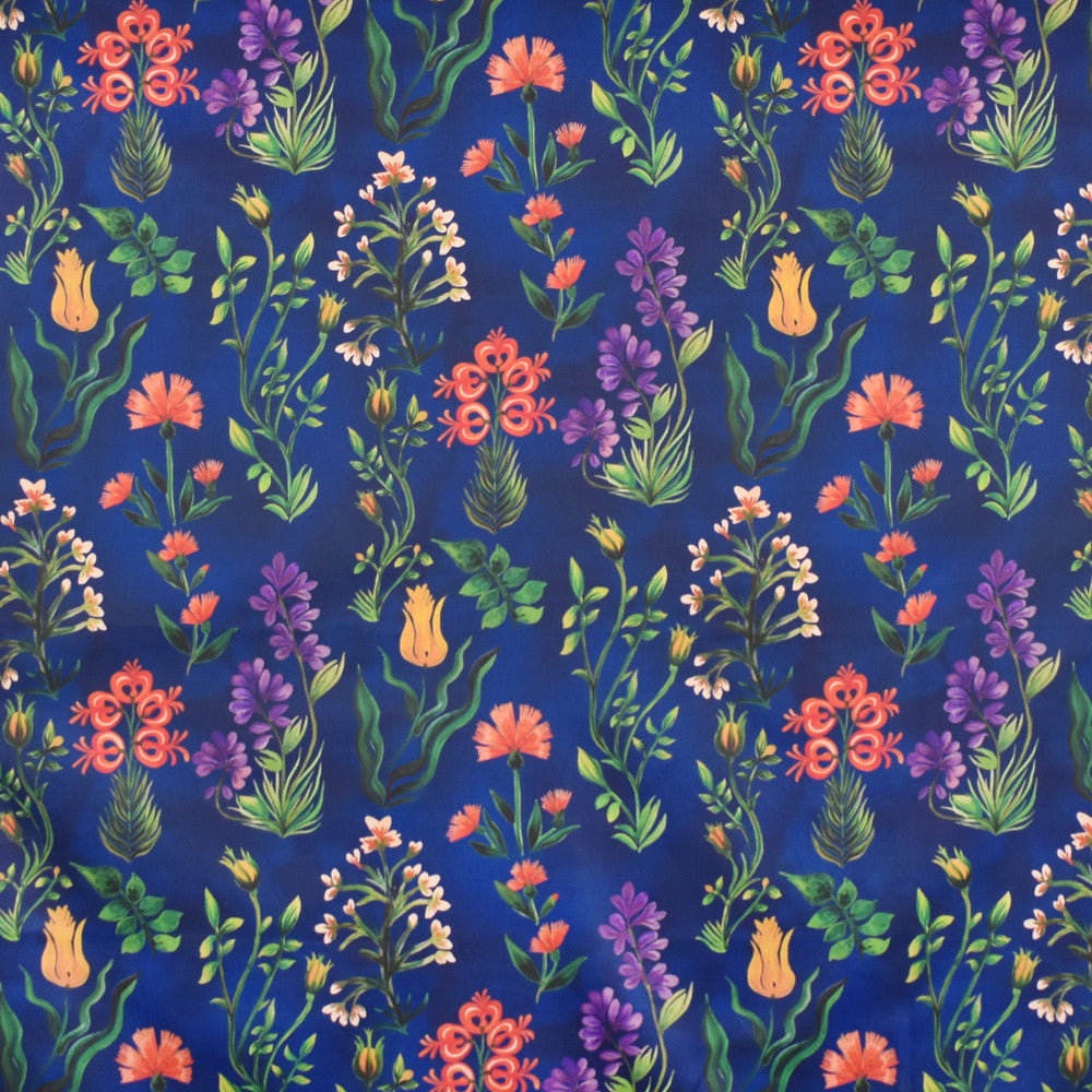 S4031 Deep Blue by Greenhouse Designer Fabric S54: Baltic 90% Cotton, 10% Linen Pakistan 12,000 double rubs </p><p>Repeat: 13.5" H, 25.25" V 54" - Swanky Fabrics -