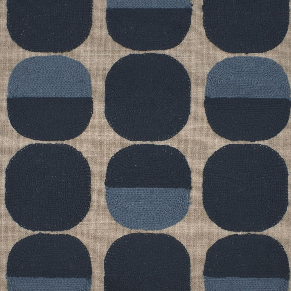S4033 Prussian by Greenhouse Designer Fabric 52% Cotton, 48% Polyester With 100% Cotton Embroidery India 9,000 </p><p>Repeat: 10.5" H, 9.3" V 52" - Swanky Fabrics -