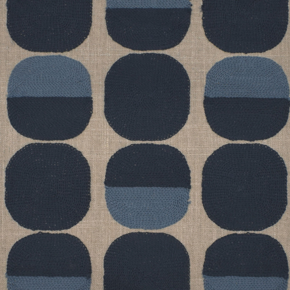 S4033 Prussian by Greenhouse Designer Fabric 52% Cotton, 48% Polyester With 100% Cotton Embroidery India 9,000 double rubs </p><p>Repeat: 10.5" H, 9.3" V 52" - Swanky Fabrics -