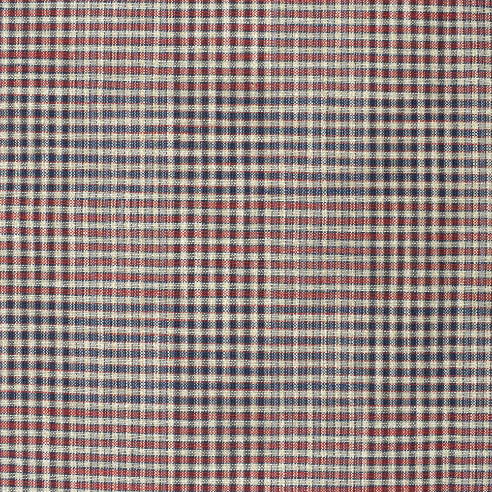 S4049 Americana by Greenhouse Designer Fabric S55: Plaid Coordinates 78% Cotton, 15% Linen, 7% Polyester India 51,000 double rubs </p><p>Repeat: 5.4" H, 4.8" V 54" - Swanky Fabrics -