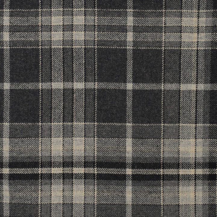 S4078 Charcoal by Greenhouse Designer Fabric S55: Plaid Coordinates 40% Wool, 35% Polyester, 15% Nylon, 10% Acrylic India 51,000 double rubs </p><p>Repeat: 13.5" H, 13.34" V 55" - Swanky Fabrics -