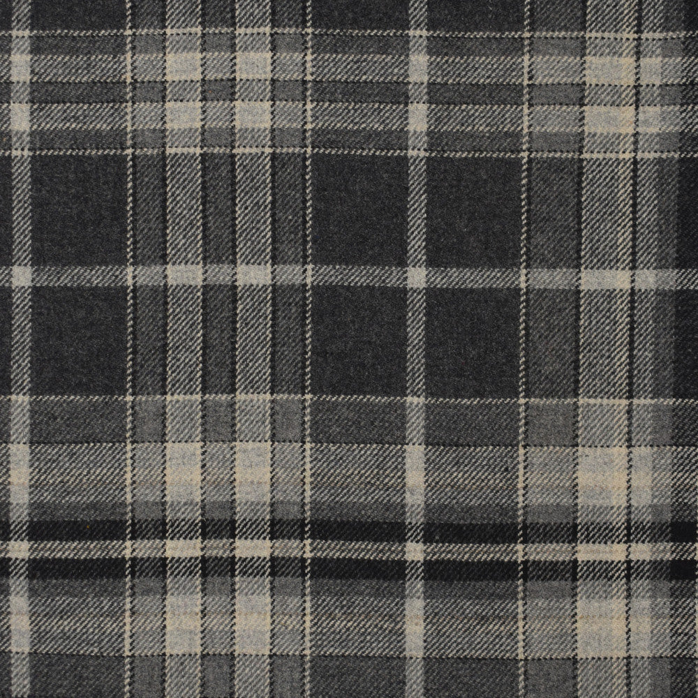 S4078 Charcoal by Greenhouse Designer Fabric 40% Wool, 35% Polyester, 15% Nylon, 10% Acrylic India 51,000 double rubs </p><p>Repeat: 13.5" H, 13.34" V 55" - Swanky Fabrics -