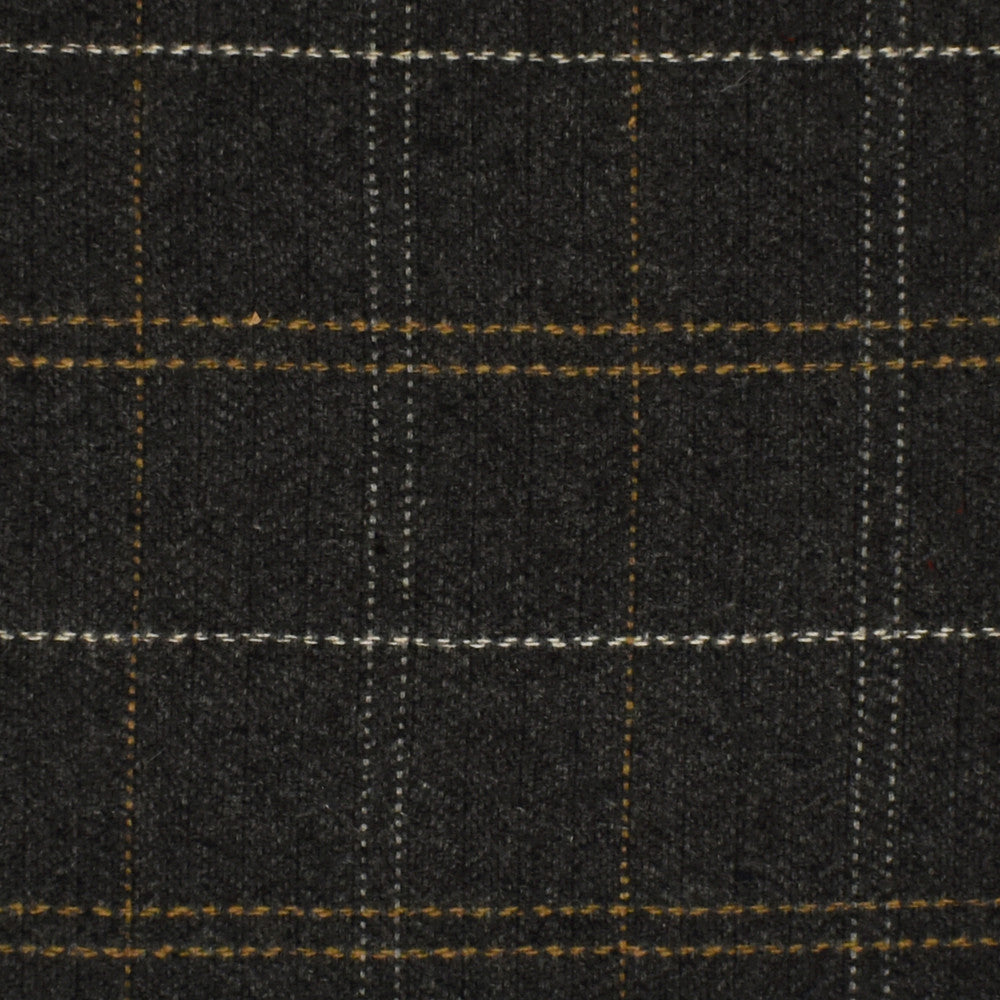 S4084 Smoke by Greenhouse Designer Fabric S55: Plaid Coordinates 40% Wool, 35% Polyester, 15% Nylon, 10% Acrylic India 51,000 double rubs </p><p>Repeat: 3.37" H, 3.37" V 55" - Swanky Fabrics -