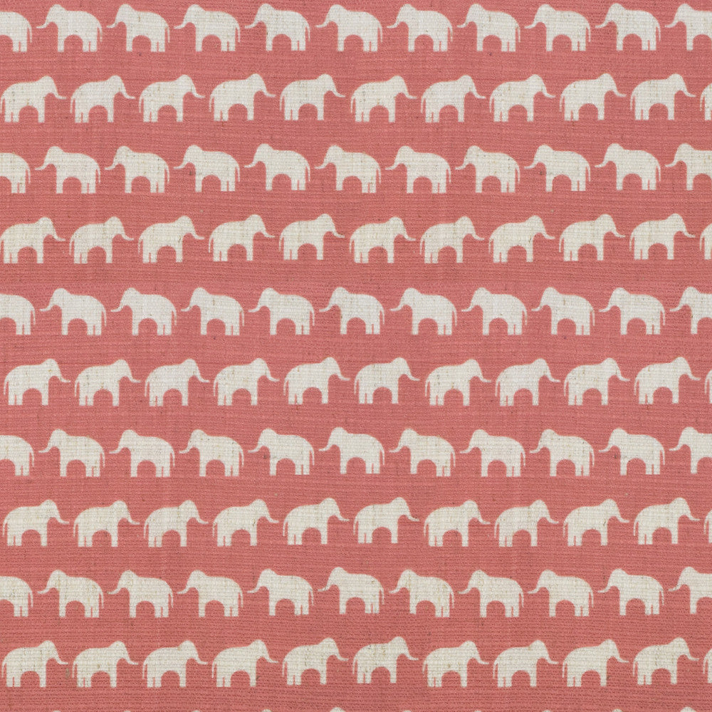 S4102 Coral by Greenhouse Designer Fabric 91% Polyester, 9% Linen China 53,000 </p><p>Repeat: 1.2" H, 2.4" V 56" - Swanky Fabrics -