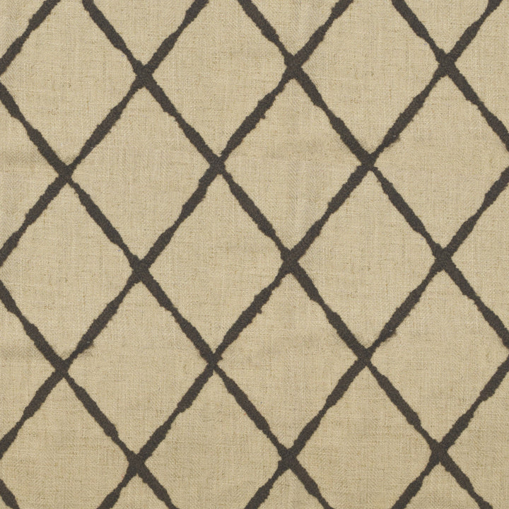 S4113 Smoke by Greenhouse Designer Fabric 80% Polyester, 15% Acrylic, 5% Linen China 20,000 double rubs </p><p>Repeat: 4.5" H, 6" V 58" - Swanky Fabrics -