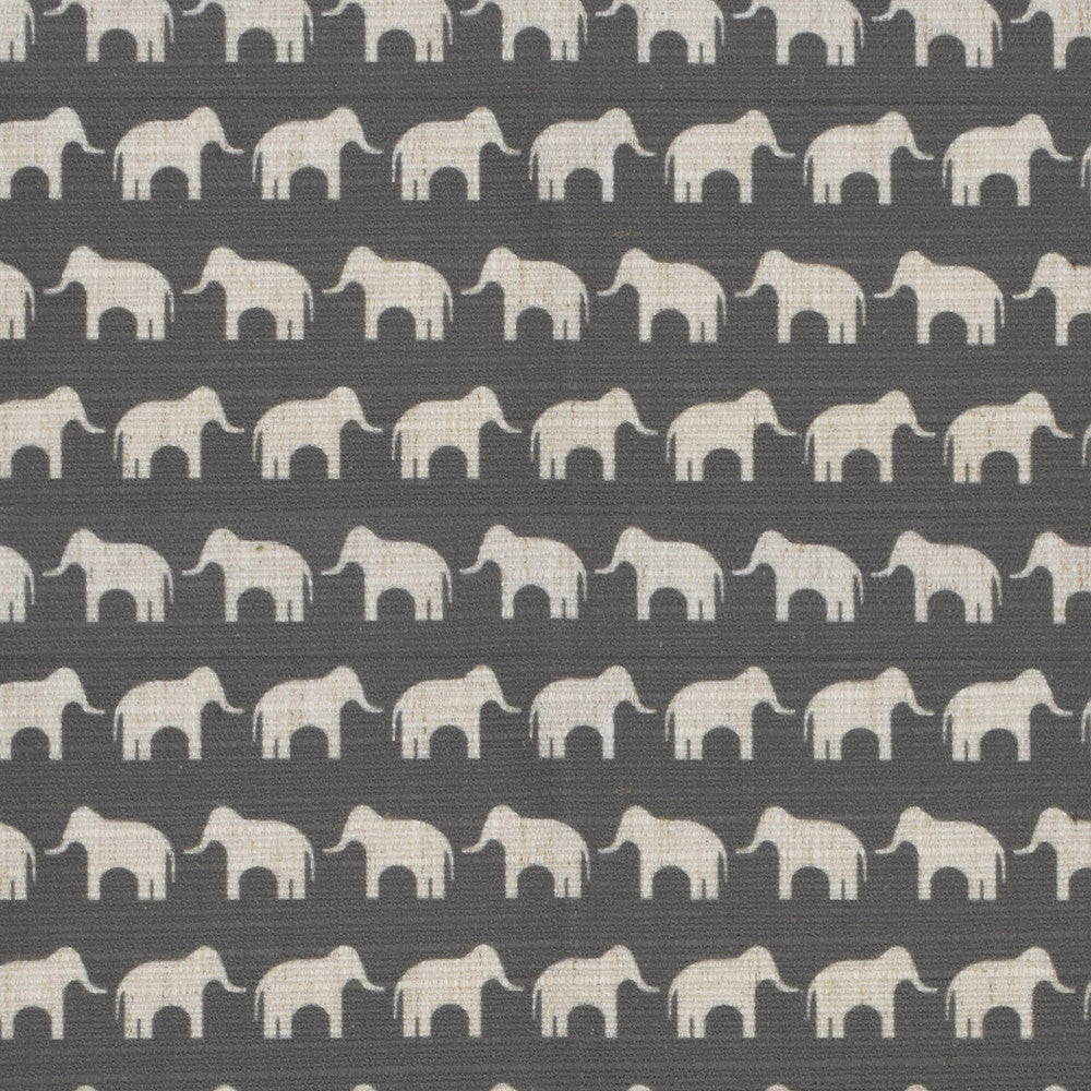 S4118 Pewter by Greenhouse Designer Fabric 91% Polyester, 9% Linen China 53,000 double rubs </p><p>Repeat: 1.2" H, 2.4" V 56" - Swanky Fabrics -