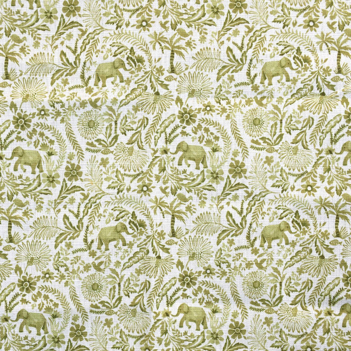 S4144 Citron by Greenhouse Designer Fabric 91% Polyester, 9% Linen China 53,000 double rubs </p><p>Repeat: 9" H, 9" V 56" - Swanky Fabrics -