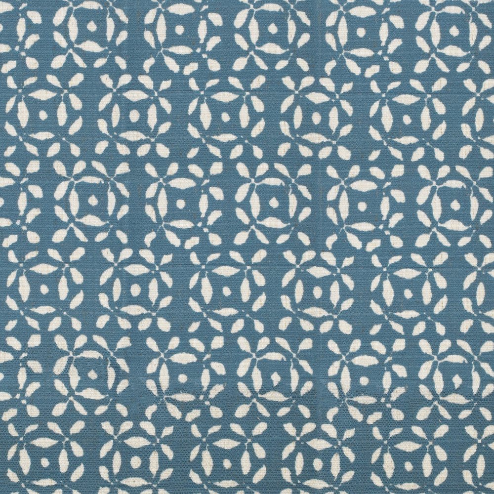 S4147 Peacock by Greenhouse Designer Fabric 91% Polyester, 9% Linen China 53,000 double rubs </p><p>Repeat: 9" H, 8.5" V 56" - Swanky Fabrics -