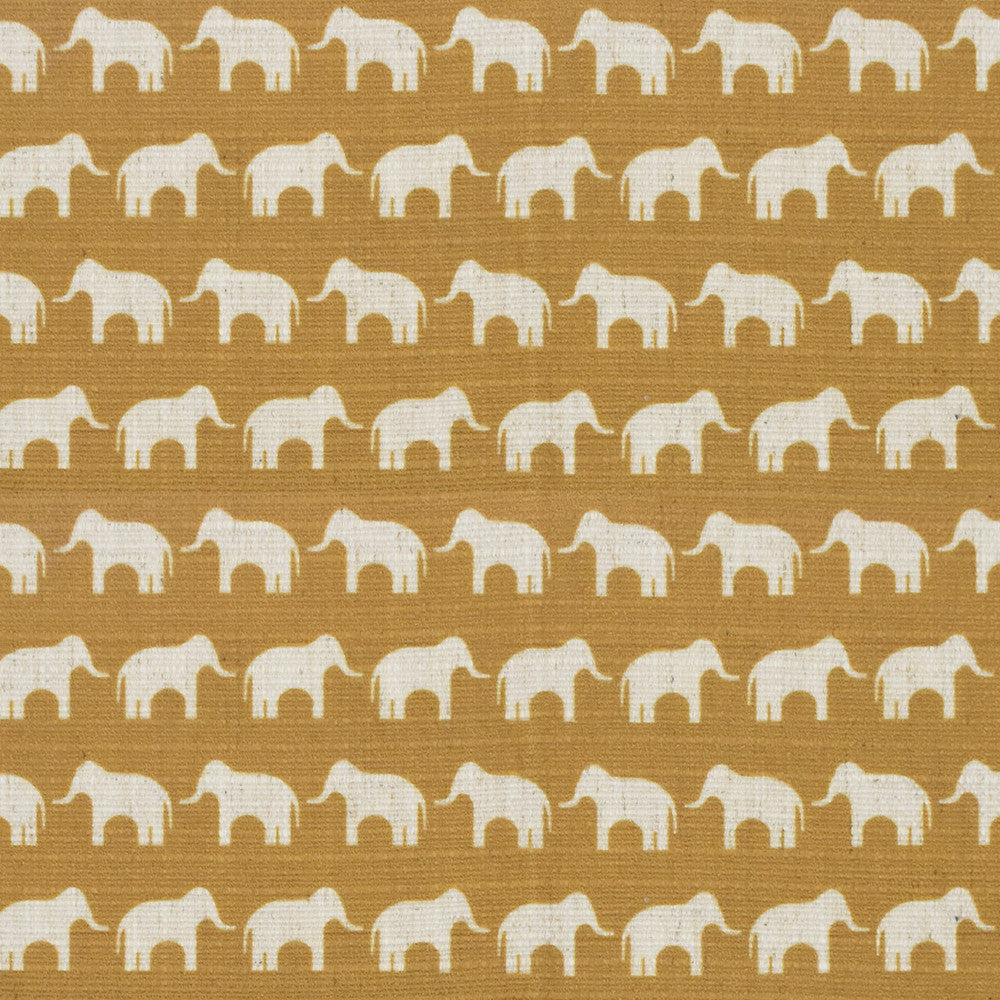 S4153 Gold by Greenhouse Designer Fabric 91% Polyester, 9% Linen China 53,000 double rubs </p><p>Repeat: 1.2" H, 2.4" V 56" - Swanky Fabrics -