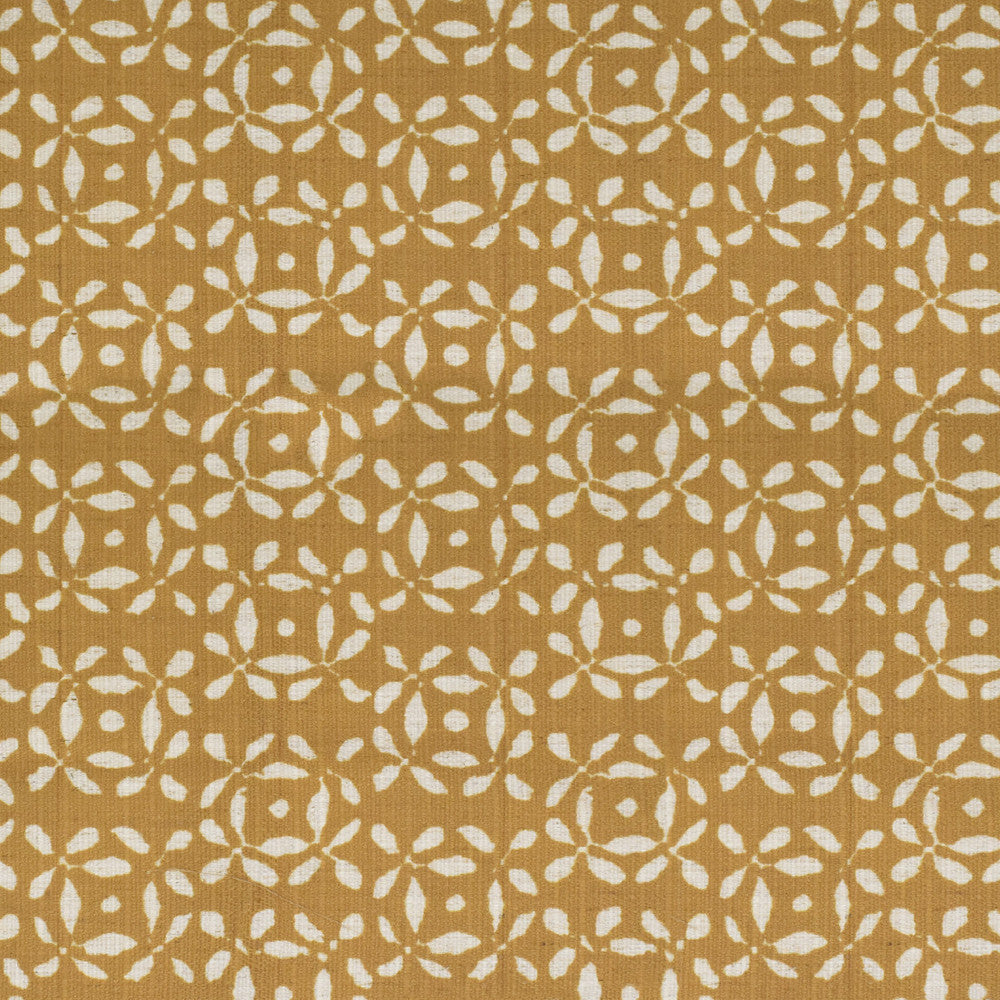 S4154 Saffron by Greenhouse Designer Fabric 91% Polyester, 9% Linen China 53,000 </p><p>Repeat: 9" H, 8.5" V 56" - Swanky Fabrics -