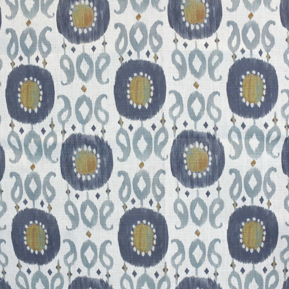 S4171 Slate by Greenhouse Designer Fabric M07: Memos by Color 91% Polyester, 9% Linen China 53,000 double rubs </p><p>Repeat: 12" H, 9" V 56" - Swanky Fabrics -