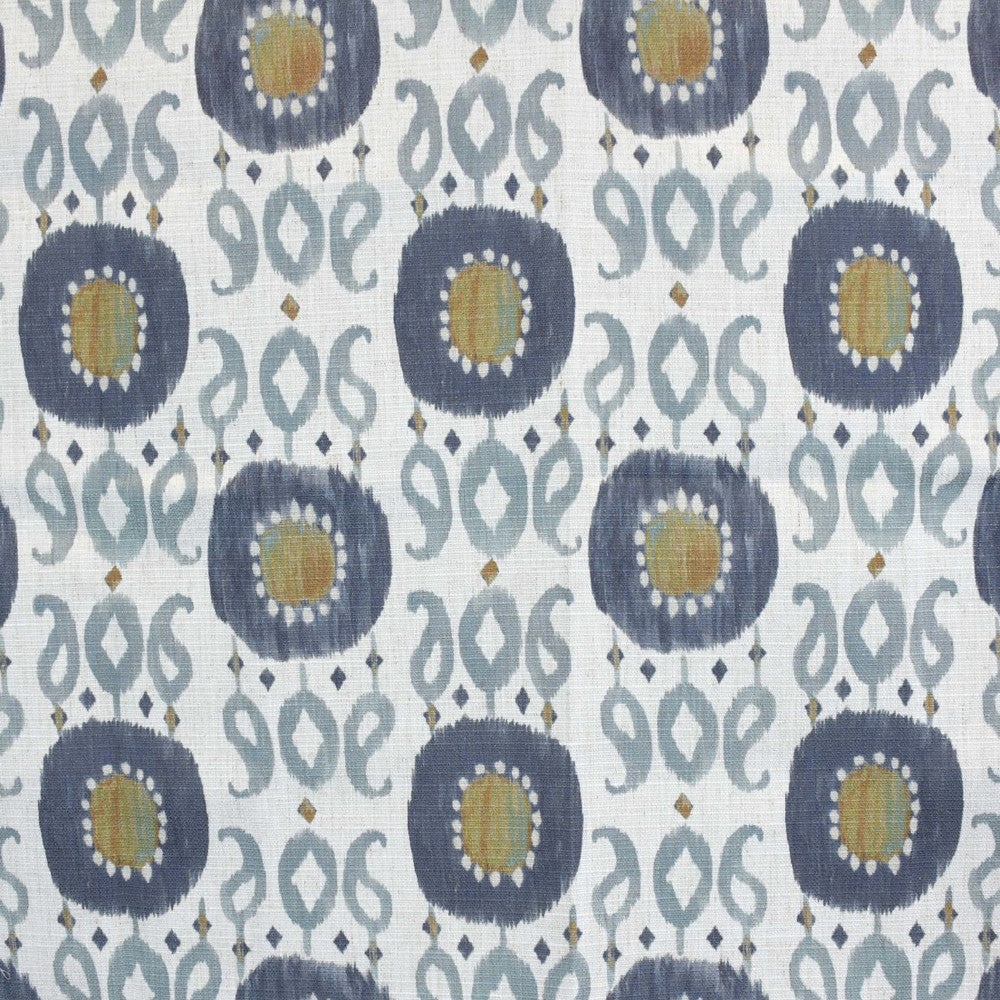 S4171 Slate by Greenhouse Designer Fabric 91% Polyester, 9% Linen China 53,000 </p><p>Repeat: 12" H, 9" V 56" - Swanky Fabrics -